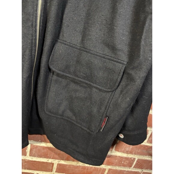 Vintage Marlboro Unlimited Reversible Red Black Wool Jacket Coat Size Large - Picture 9 of 10